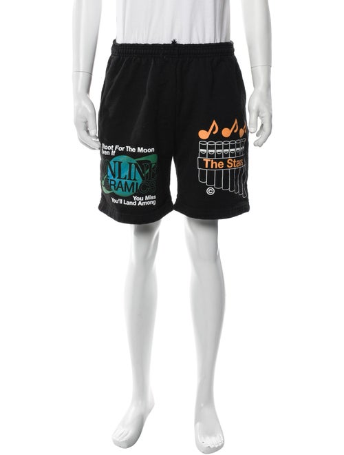 Online Ceramics Graphic Print Jogger Shorts
