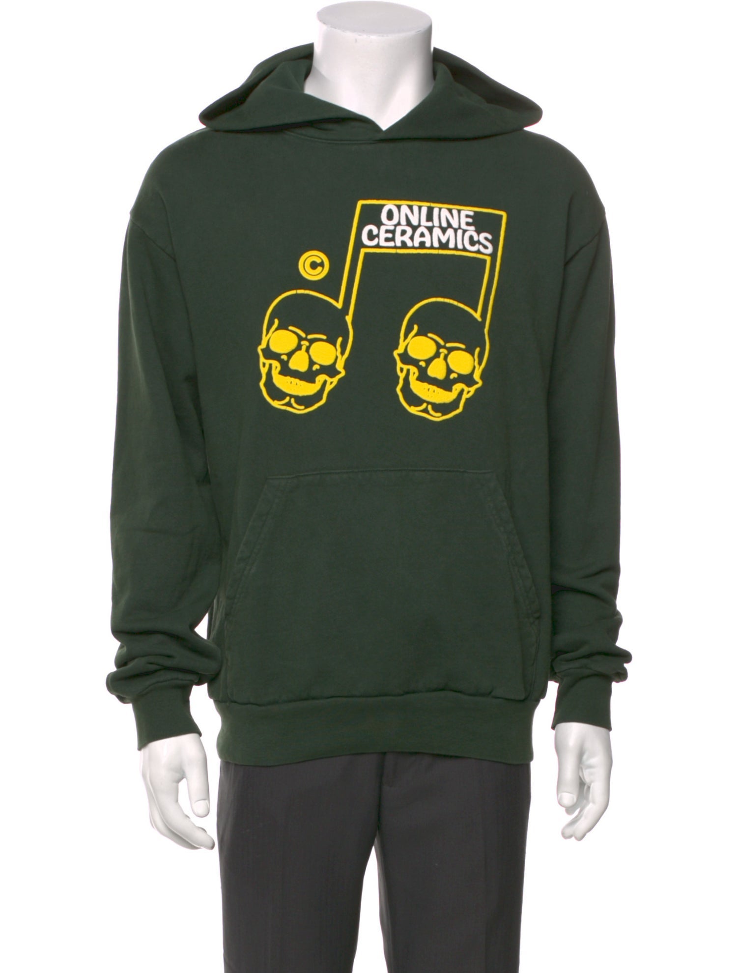 Online Ceramics Graphic Print Crew Neck Hoodie