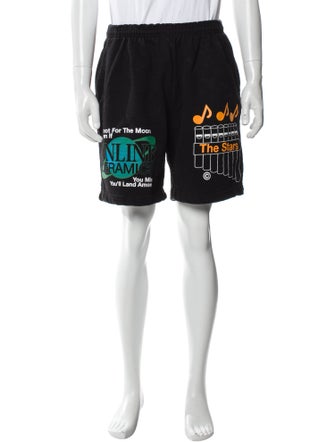 Online Ceramics Graphic Print Athletic Shorts