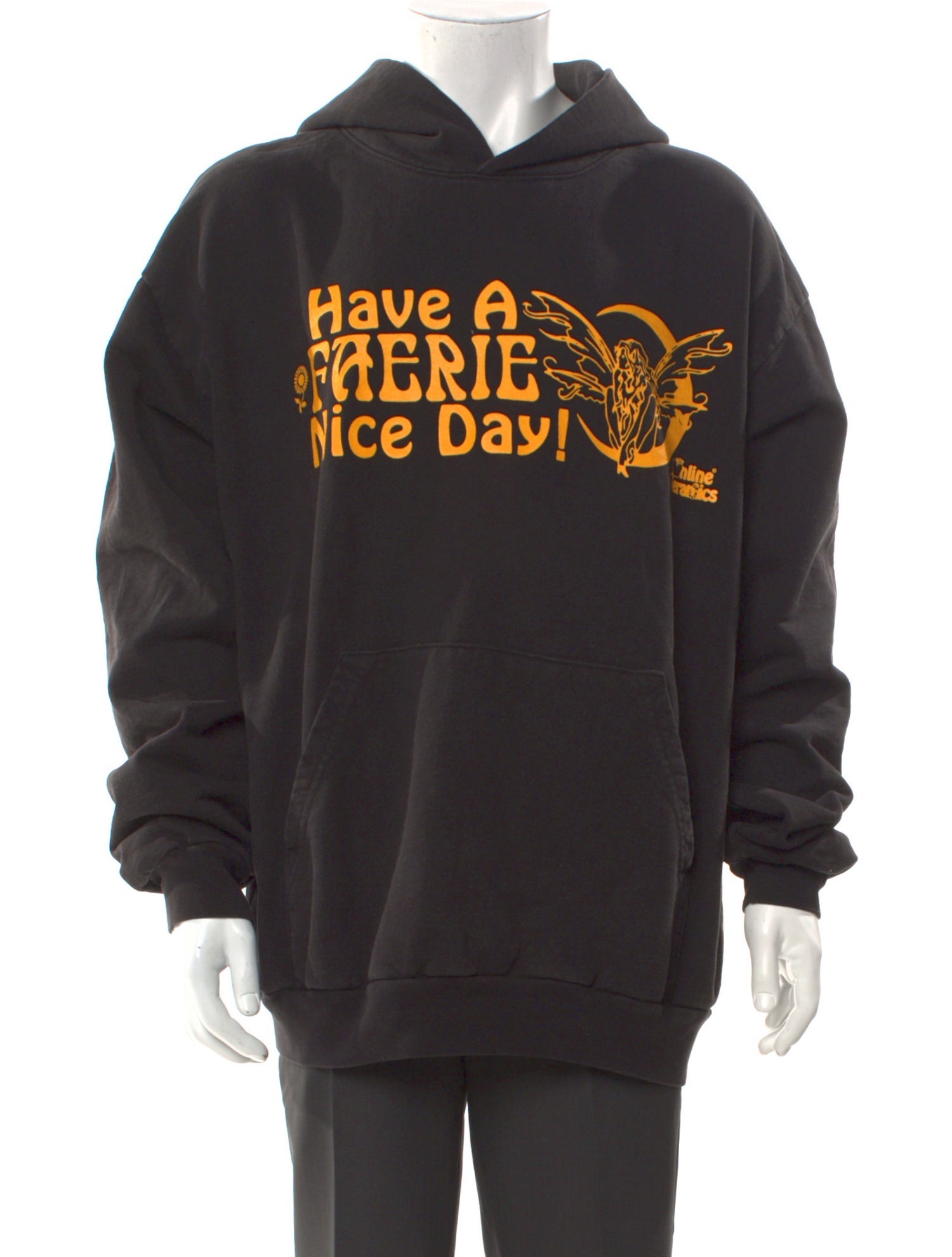 Online Ceramics Graphic Print Crew Neck Hoodie