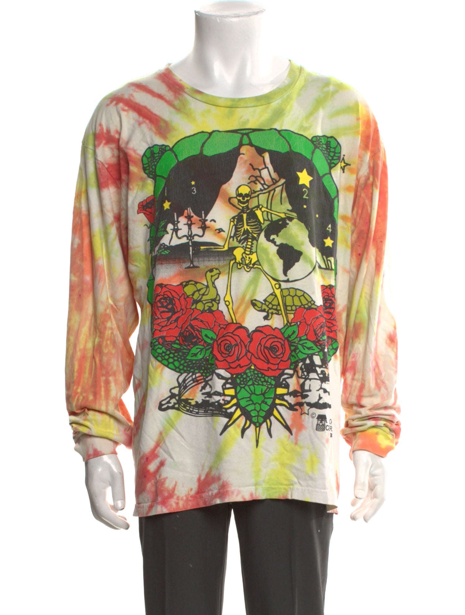 Online Ceramics Tie-Dye Print Crew Neck T-Shirt