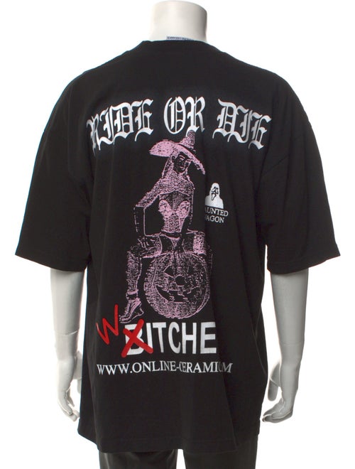 Online Ceramics Graphic Print Crew Neck T-Shirt