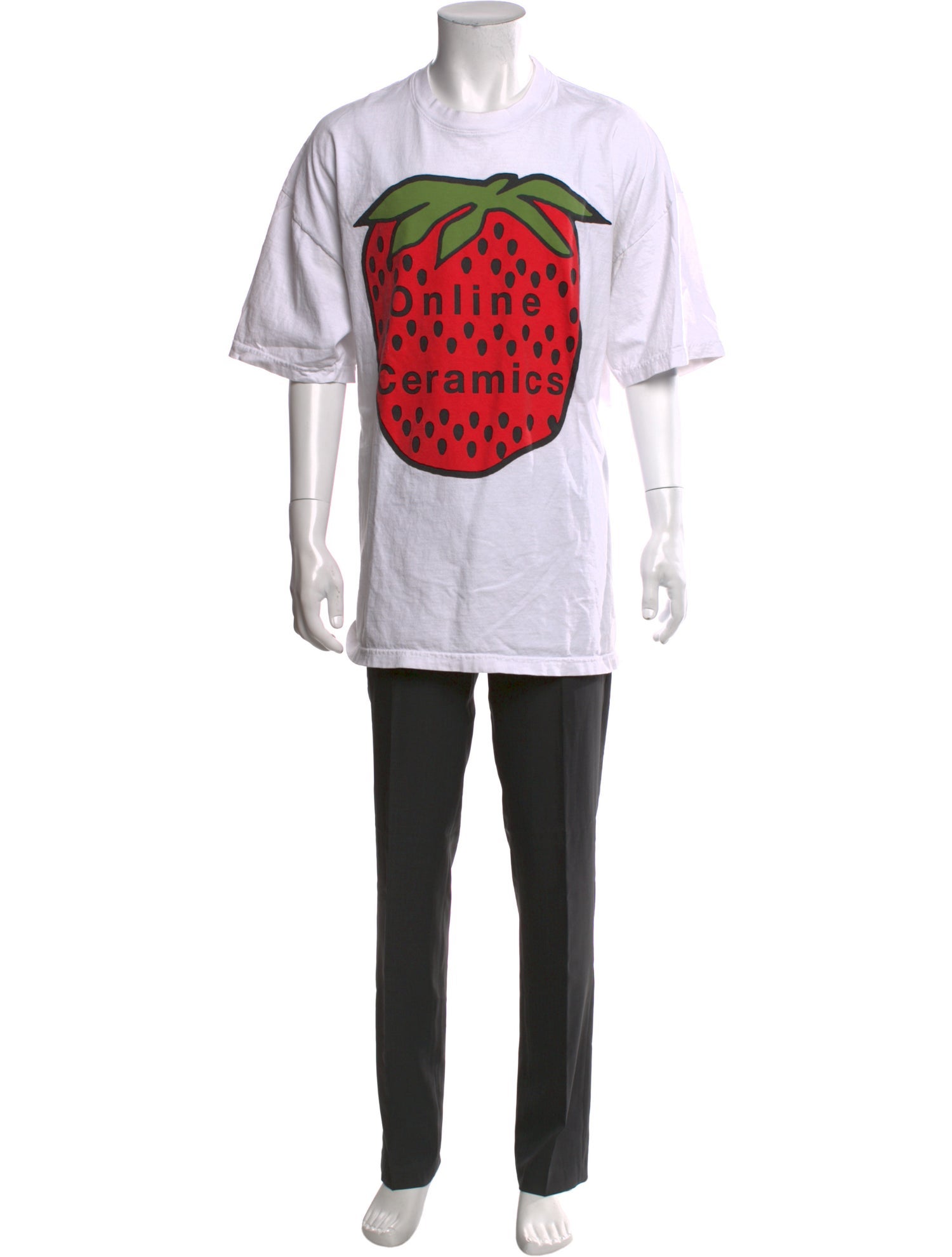 Online Ceramics Graphic Print Crew Neck T-Shirt