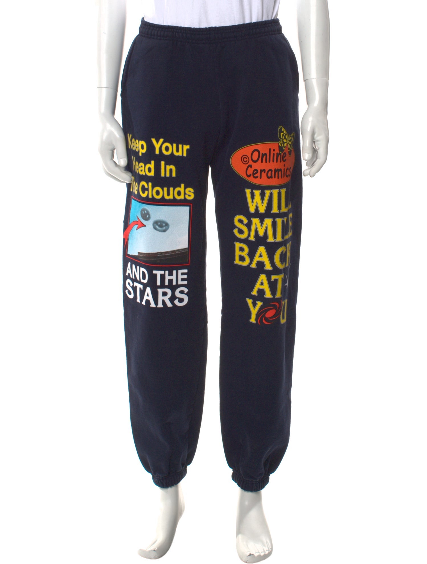 Online Ceramics Graphic Print Sweatpants