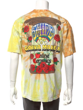 Online Ceramics Tie-Dye Print Crew Neck T-Shirt