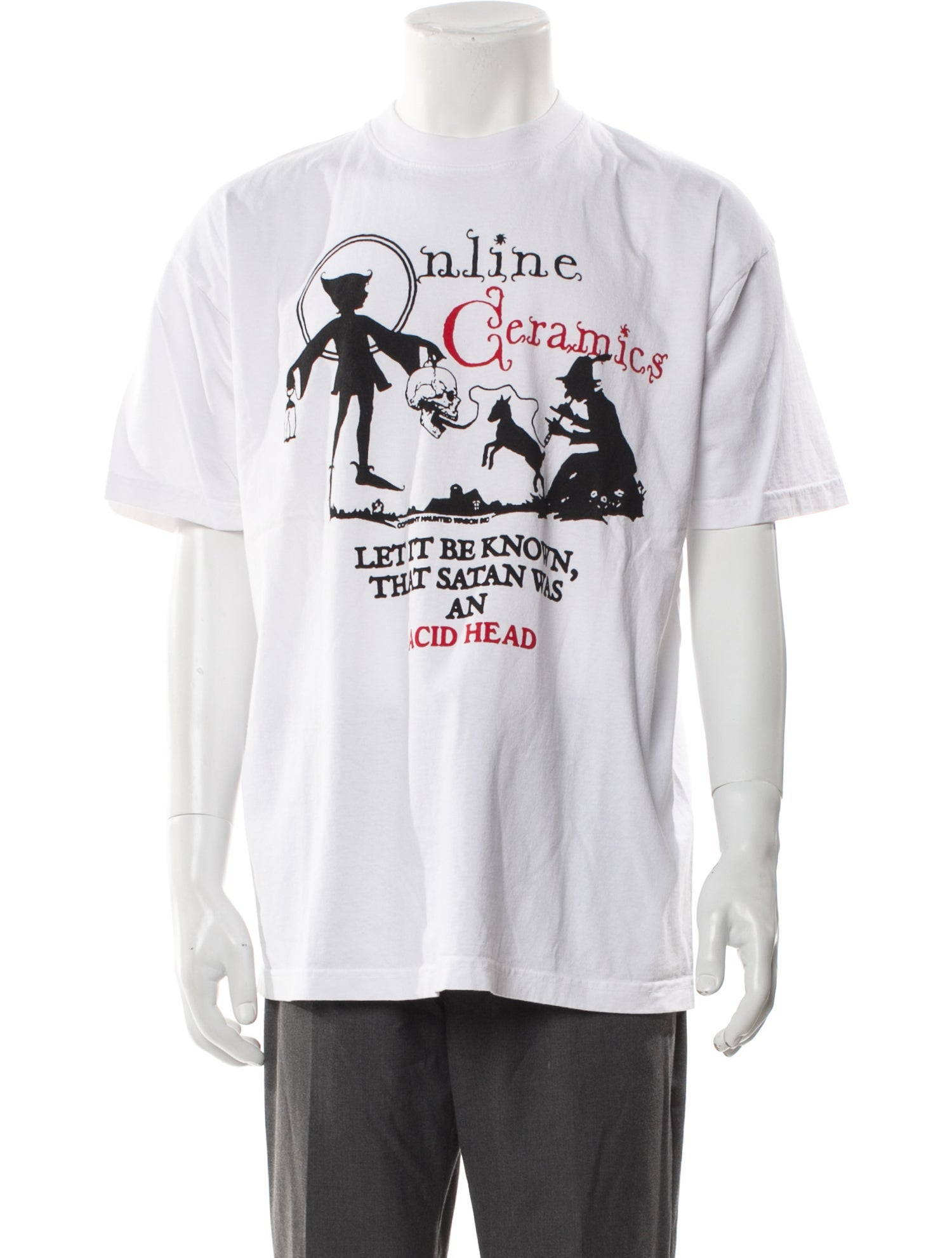 Online Ceramics Graphic Print Crew Neck T-Shirt