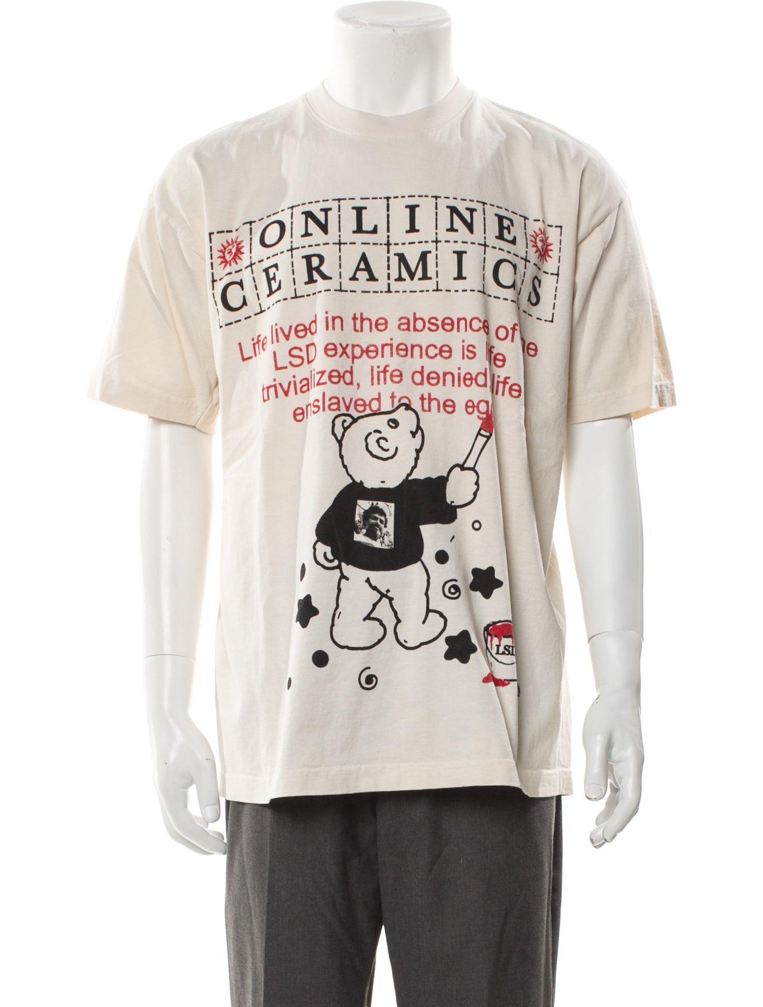 Online Ceramics Graphic Print Crew Neck T-Shirt