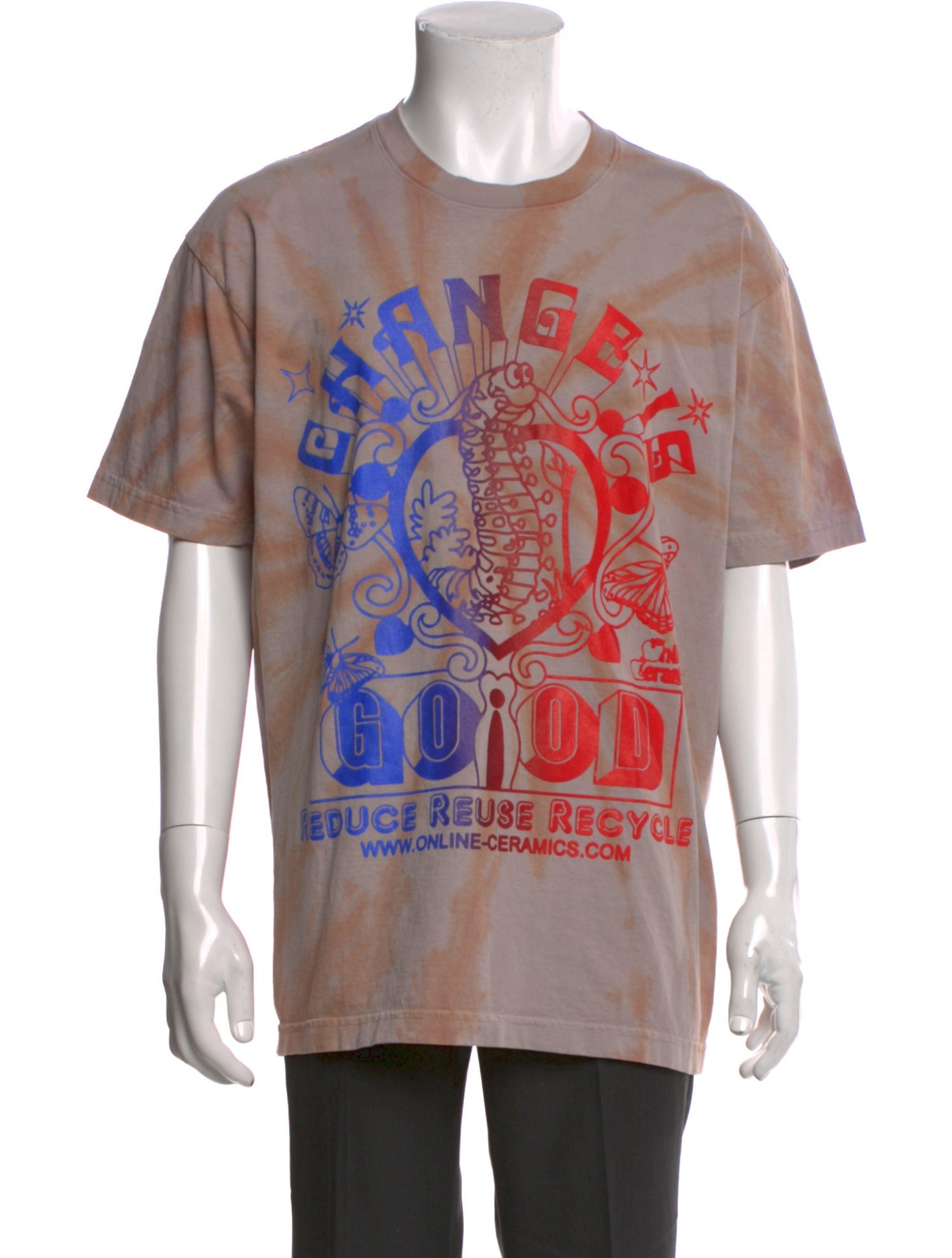 Online Ceramics Printed Crew Neck T-Shirt