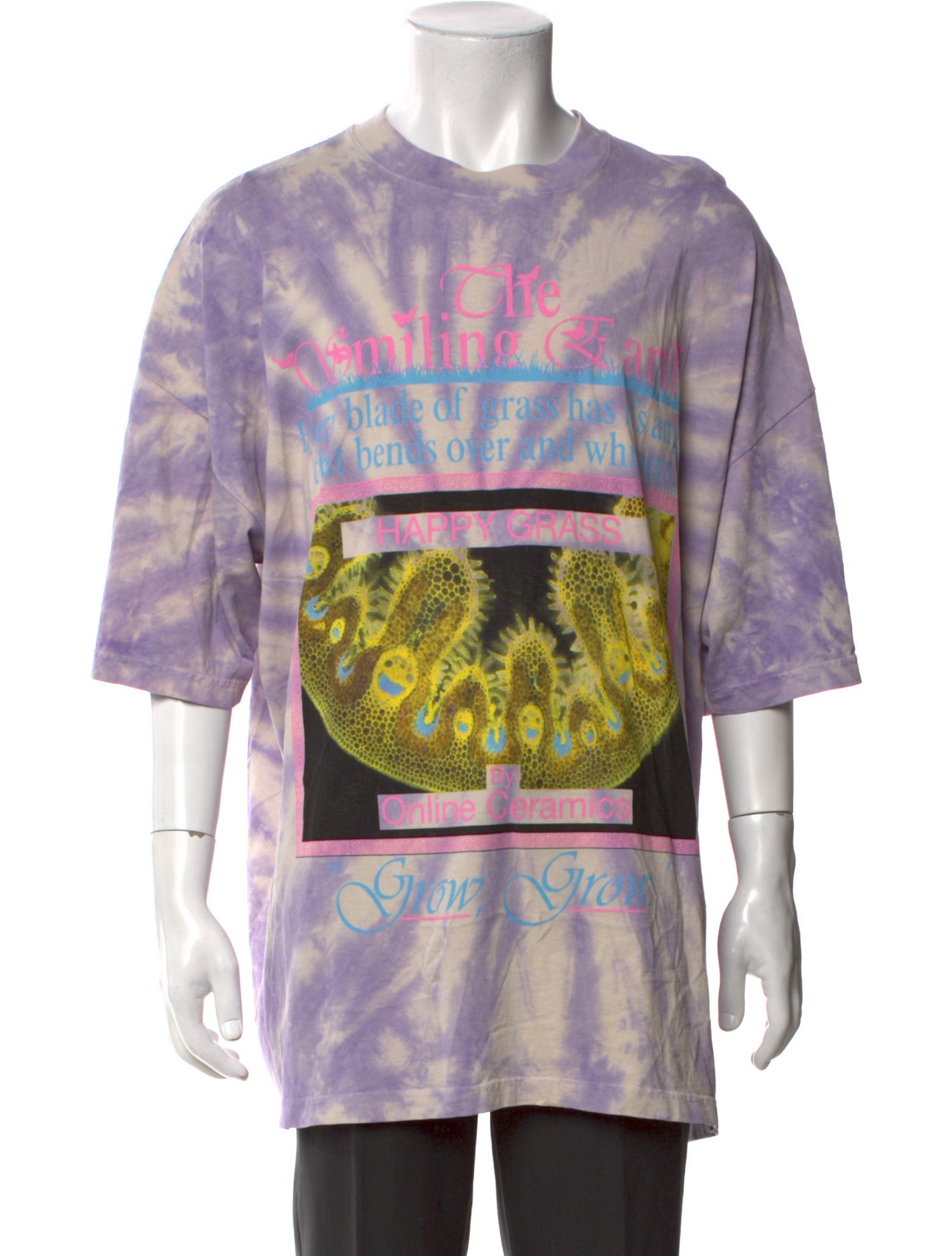 Online Ceramics Tie-Dye Print Crew Neck T-Shirt