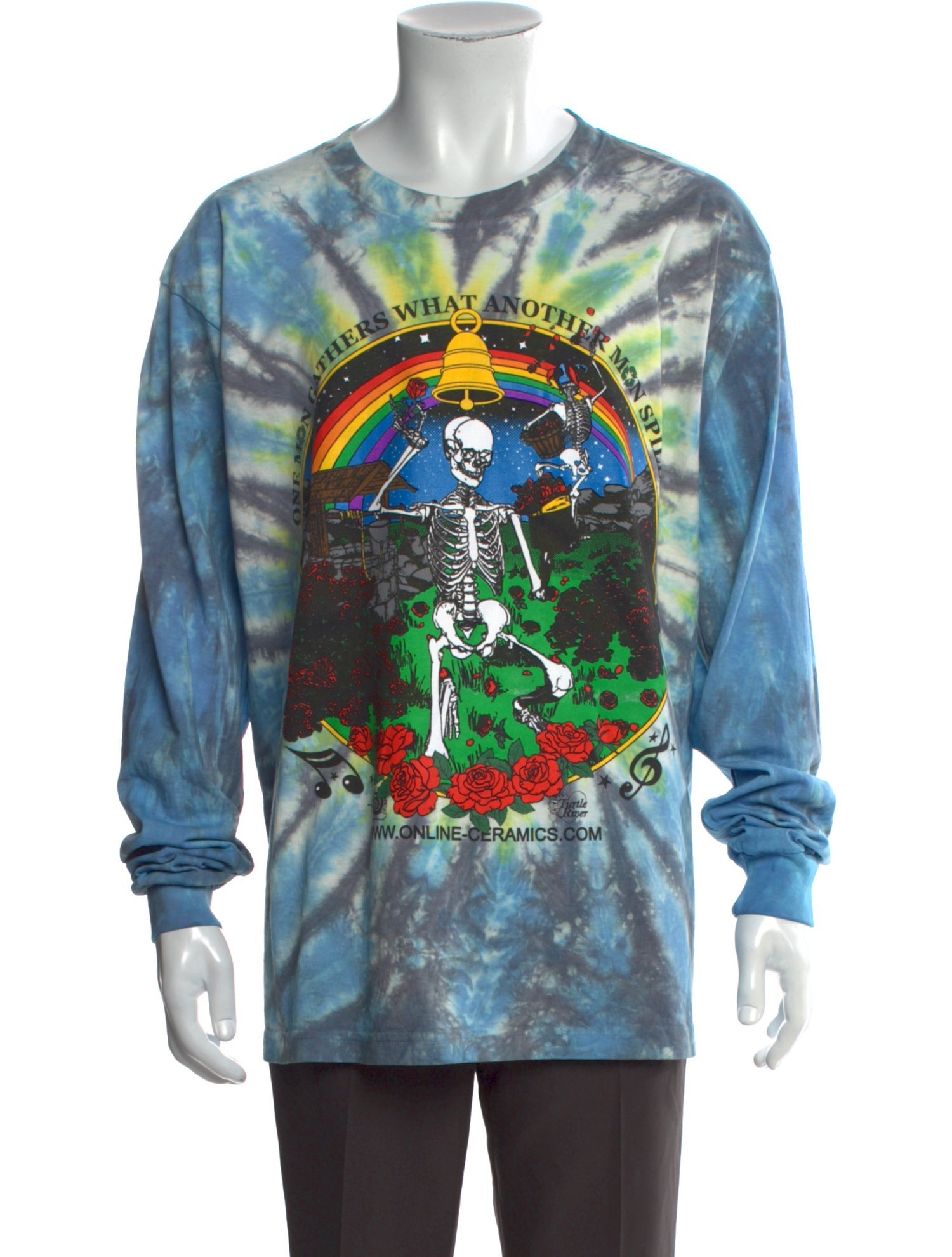 Online Ceramics Tie-Dye Print Crew Neck T-Shirt