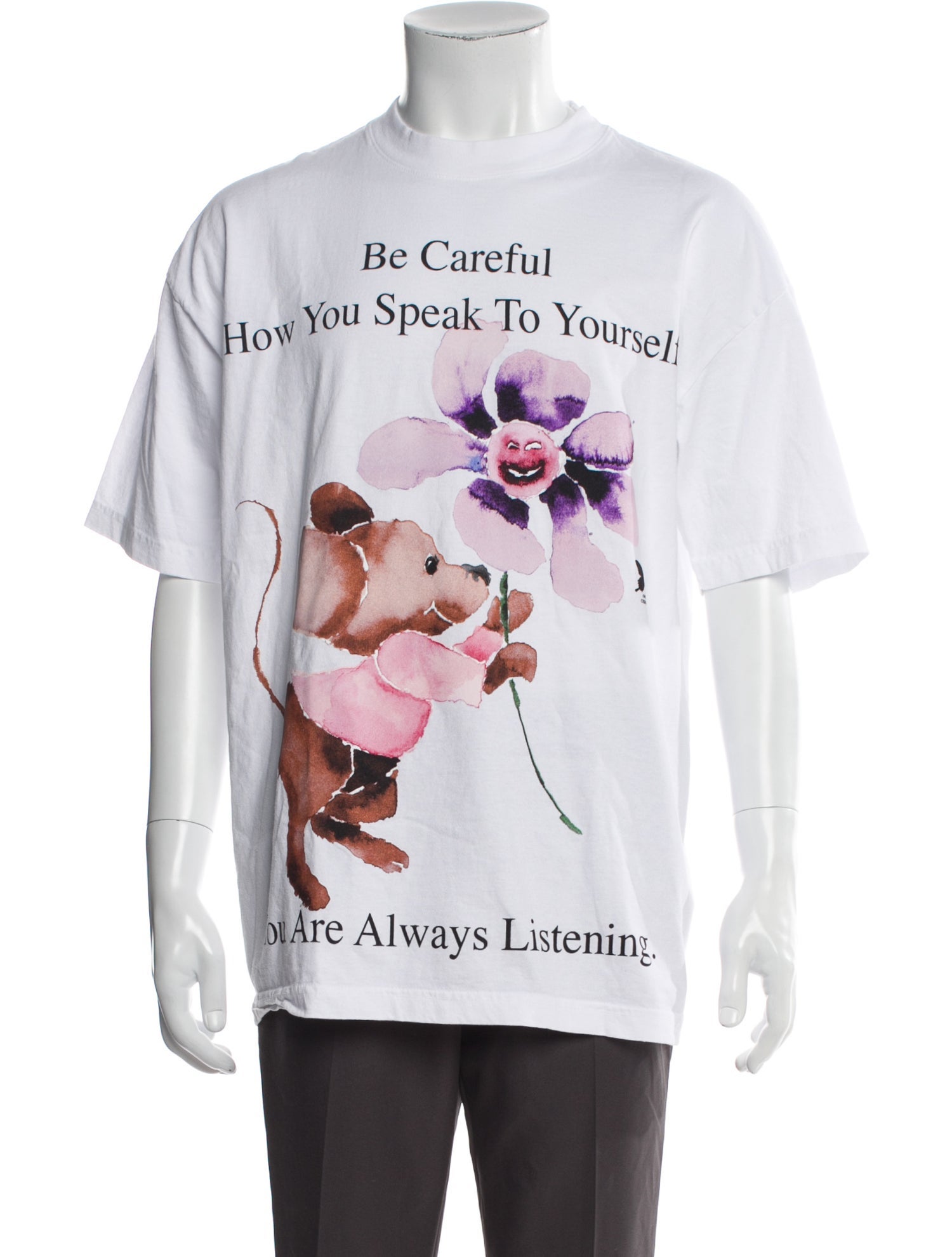 Online Ceramics Graphic Print Crew Neck T-Shirt