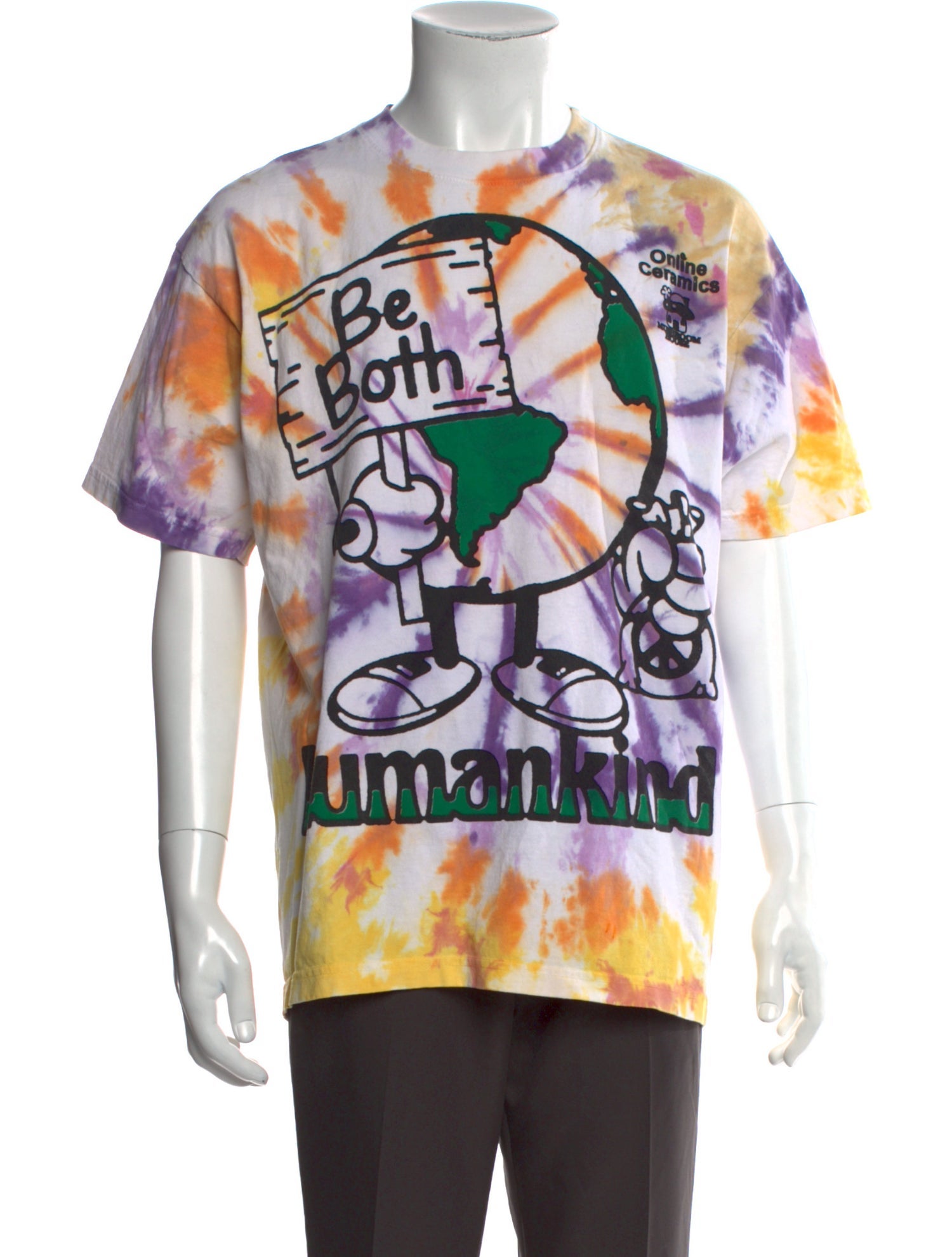 Online Ceramics Tie-Dye Print Crew Neck T-Shirt