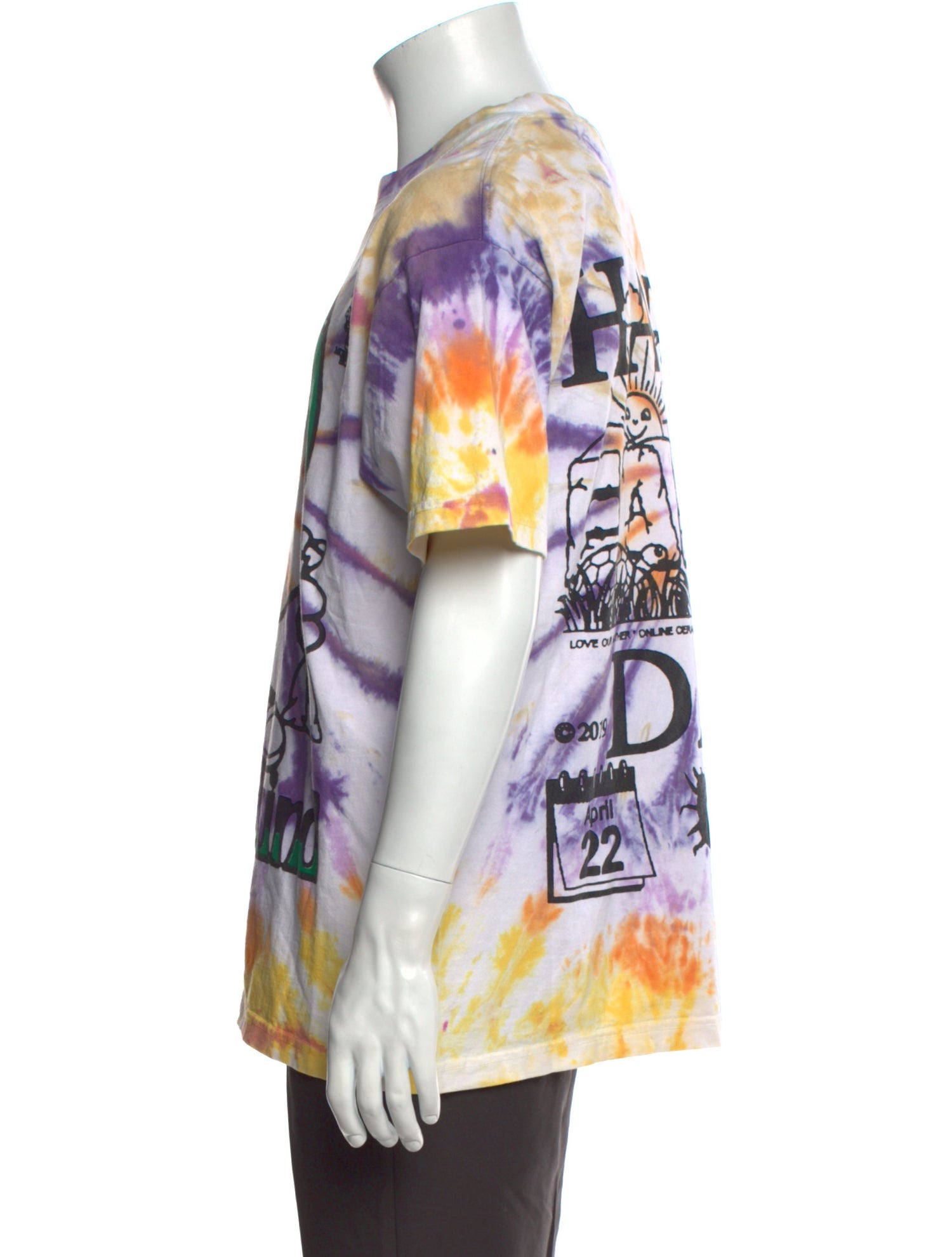 Online Ceramics Tie-Dye Print Crew Neck T-Shirt