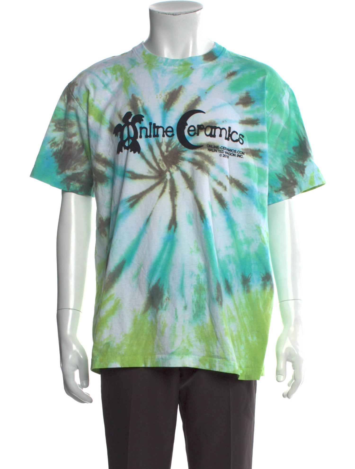 Online Ceramics Tie-Dye Print Crew Neck T-Shirt