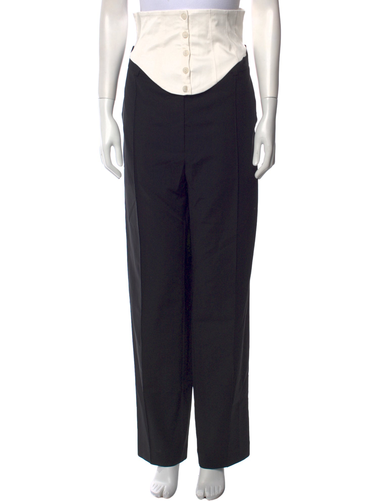 Olēnich Colorblock Pattern Straight Leg Pants