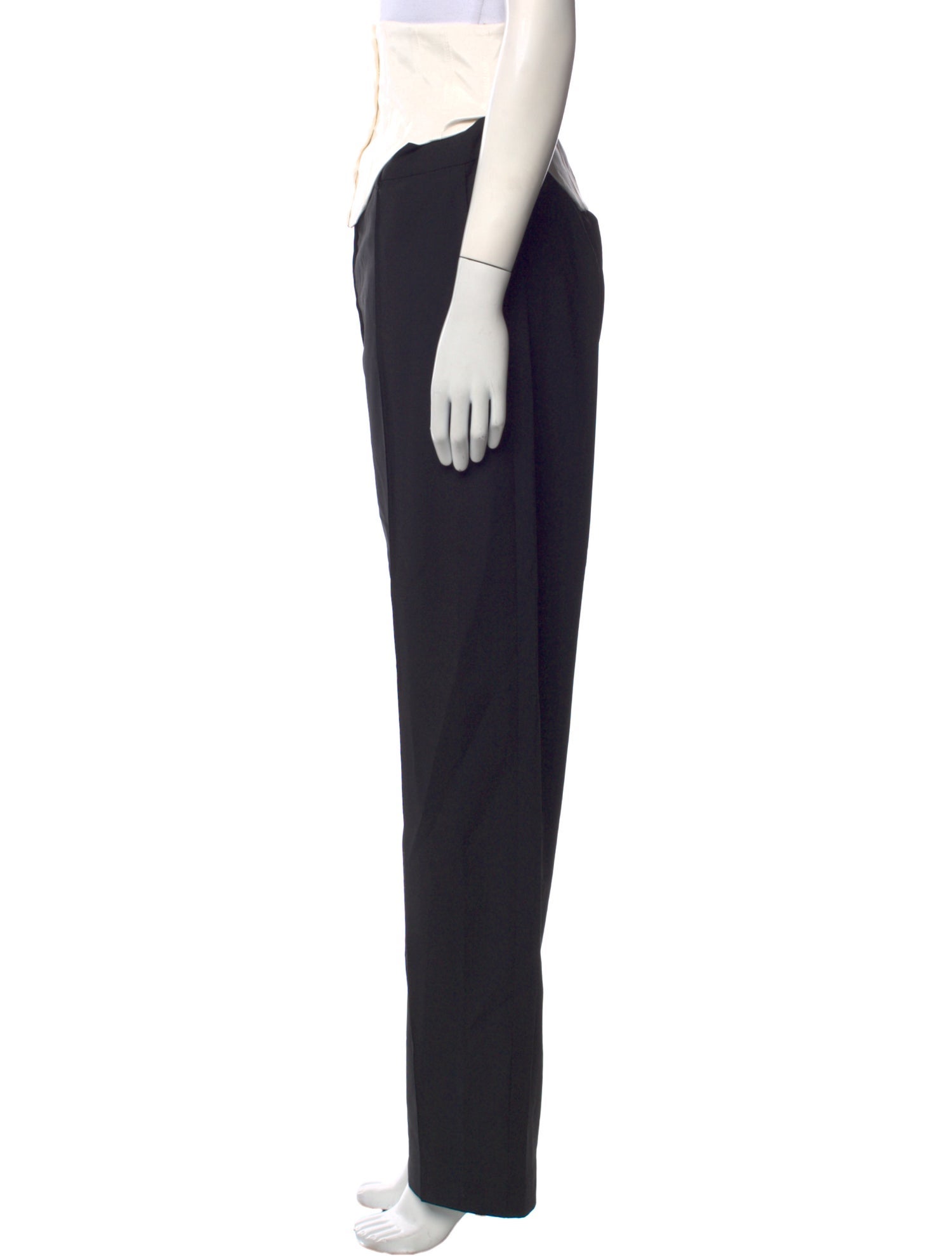 Olēnich Colorblock Pattern Straight Leg Pants