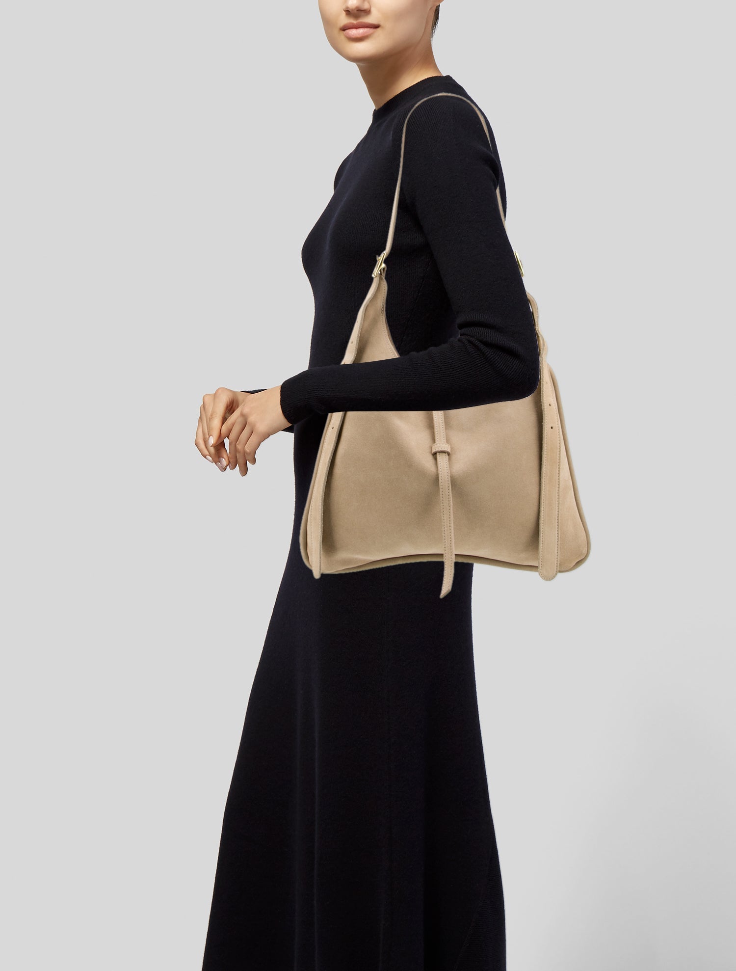 Oliveve Suede Shoulder Bag