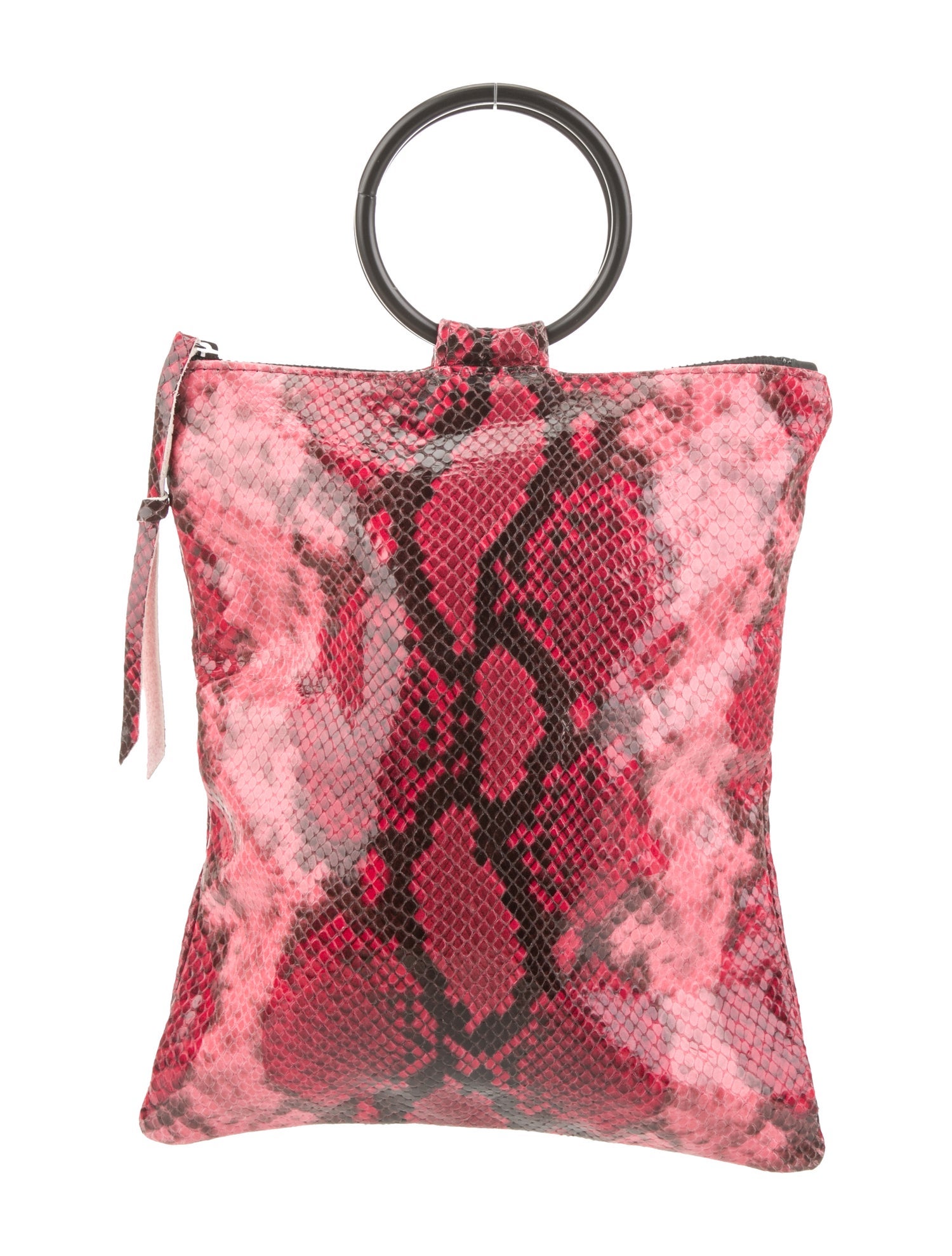 Oliveve Embossed Leather Top Handle Bag