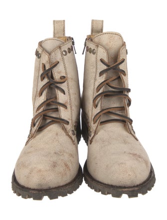 Old Gringo Leather Studded Accents Combat Boots