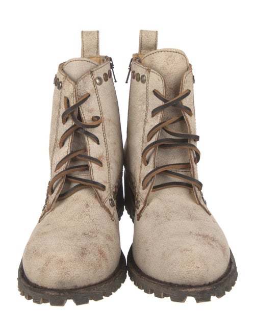 Old Gringo Leather Studded Accents Combat Boots