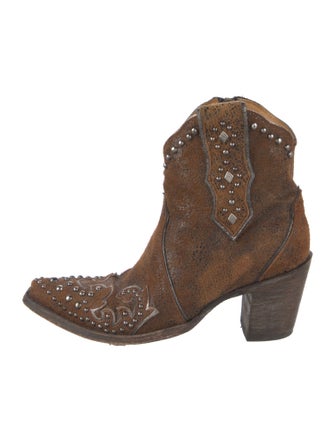 Old Gringo Suede Printed Western Boots