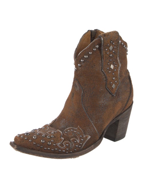 Old Gringo Suede Printed Western Boots