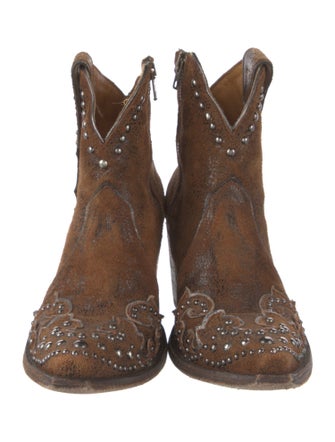 Old Gringo Suede Printed Western Boots