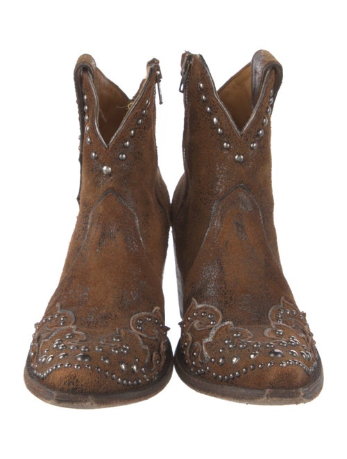 Old Gringo Suede Printed Western Boots