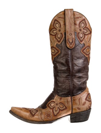 Old Gringo Leather Floral Print Western Boots