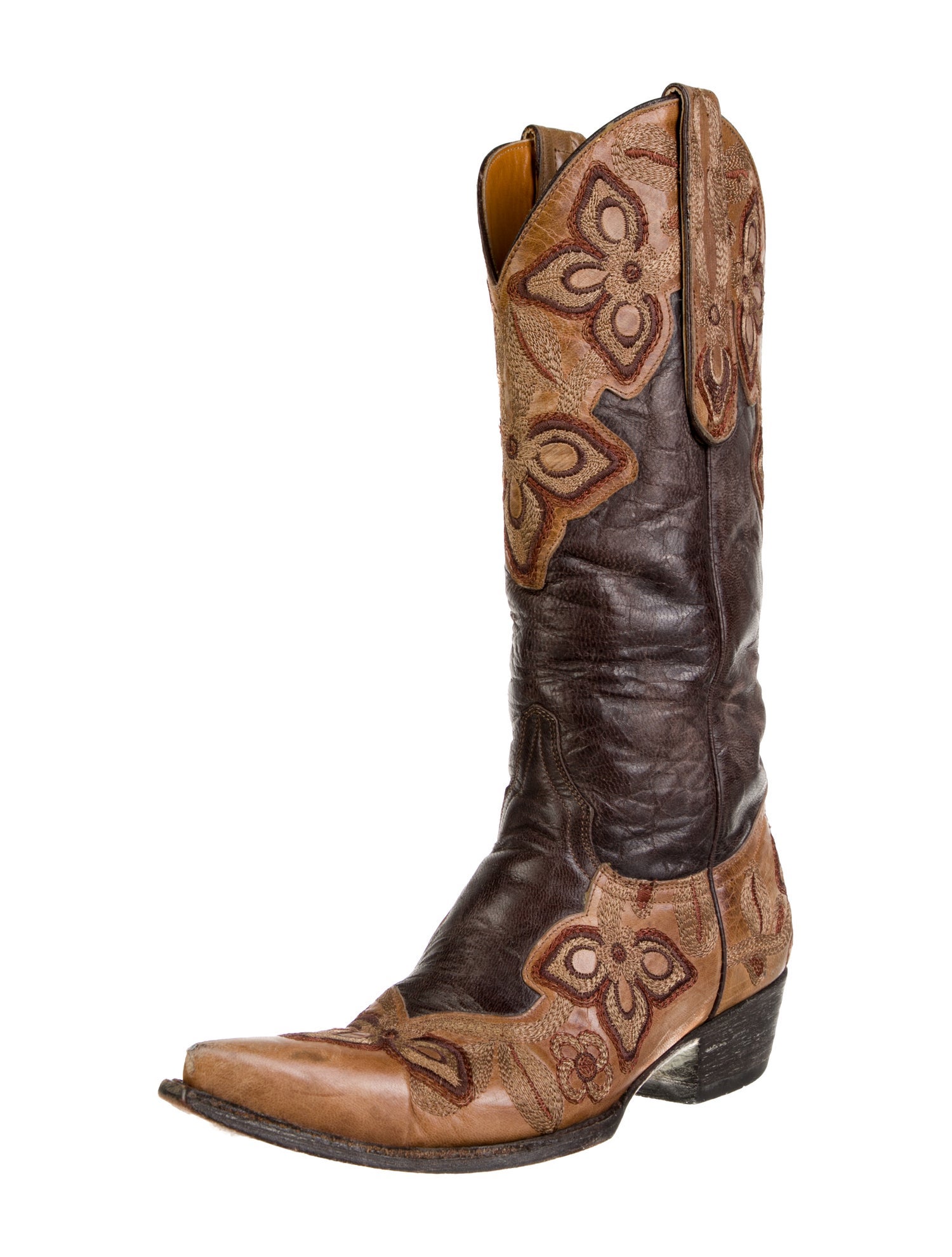 Old Gringo Leather Floral Print Western Boots