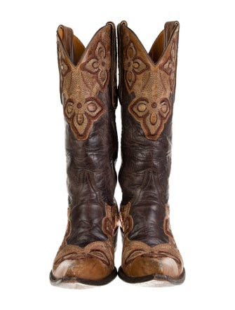 Old Gringo Leather Floral Print Western Boots