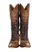 Old Gringo Leather Floral Print Western Boots