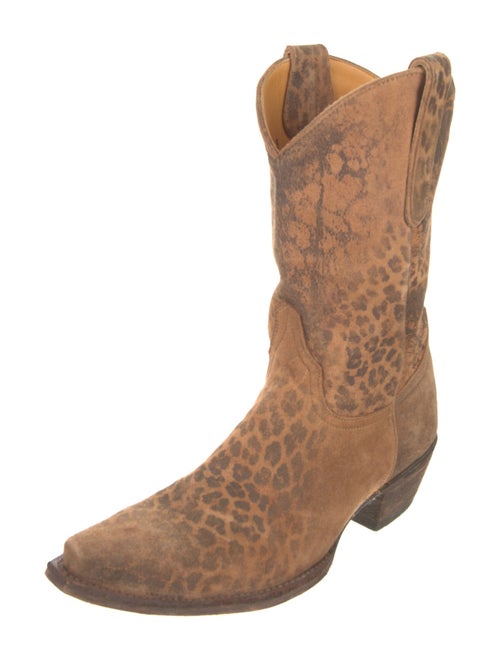 Old Gringo Suede Animal Print Western Boots