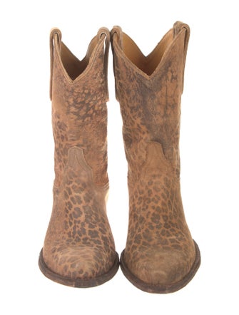 Old Gringo Suede Animal Print Western Boots