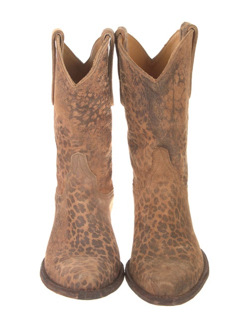 Old Gringo Suede Animal Print Western Boots
