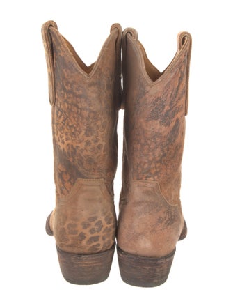 Old Gringo Suede Animal Print Western Boots