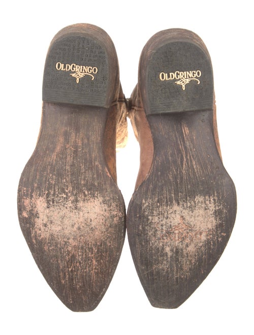 Old Gringo Suede Animal Print Western Boots