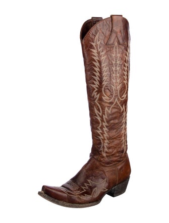 Old Gringo Leather Embroidered Accent Riding Boots