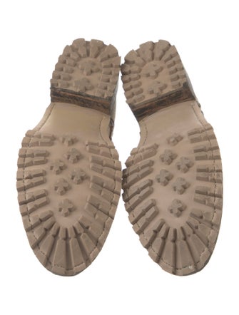 Old Gringo Leather Colorblock Pattern Combat Boots