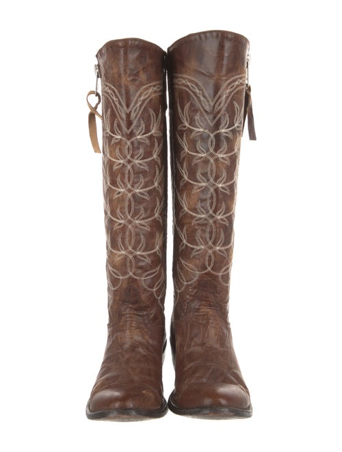 Old Gringo Leather Printed Riding Boots