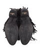 Old Gringo Suede Fringe Trim Accent Western Boots