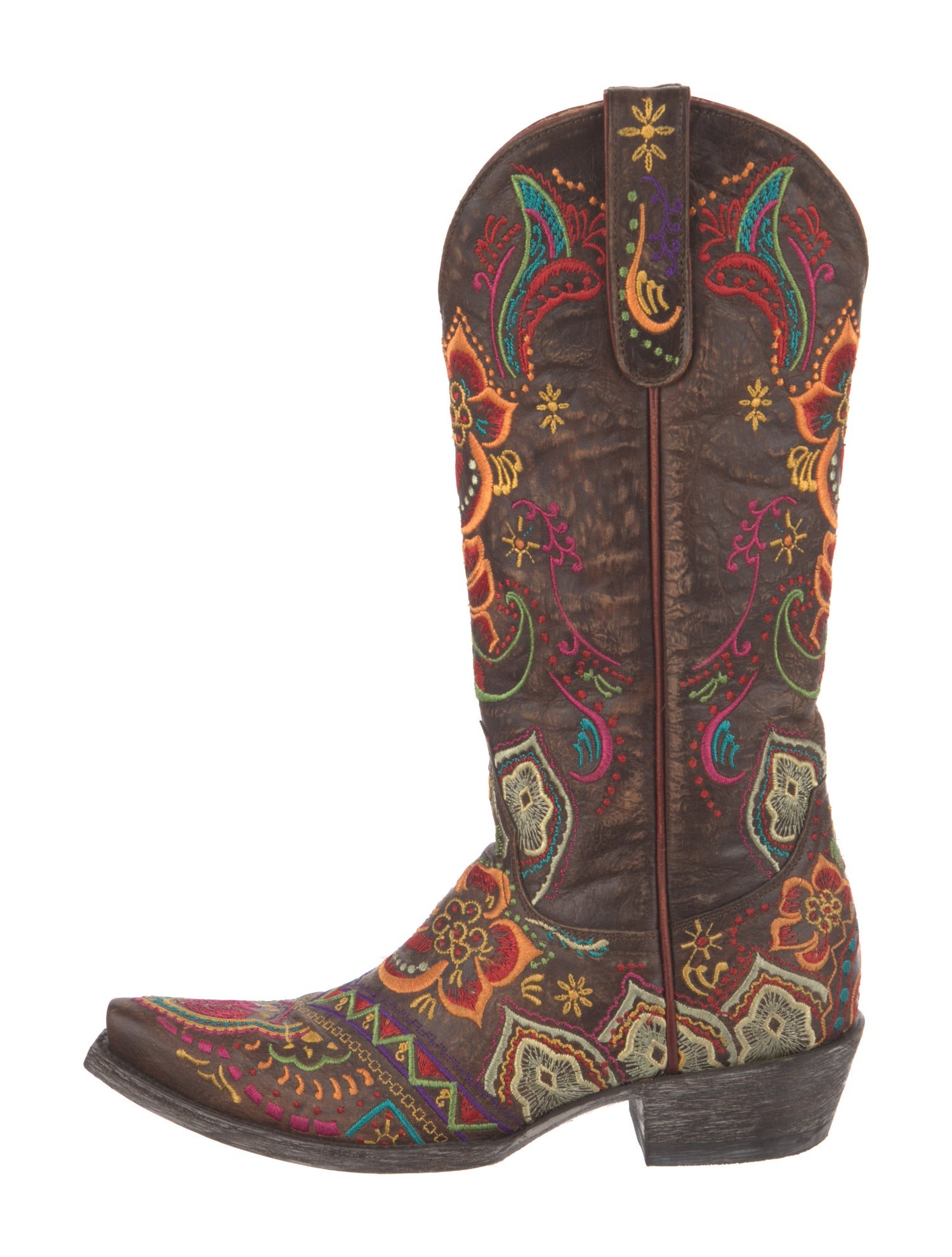Old Gringo Leather Floral Print Western Boots