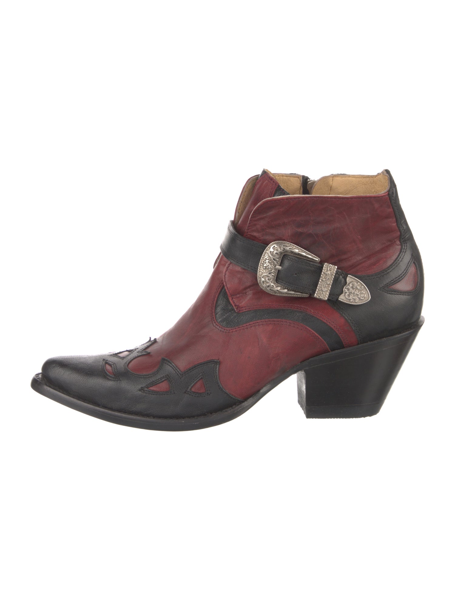 Old Gringo Leather Colorblock Pattern Western Boots