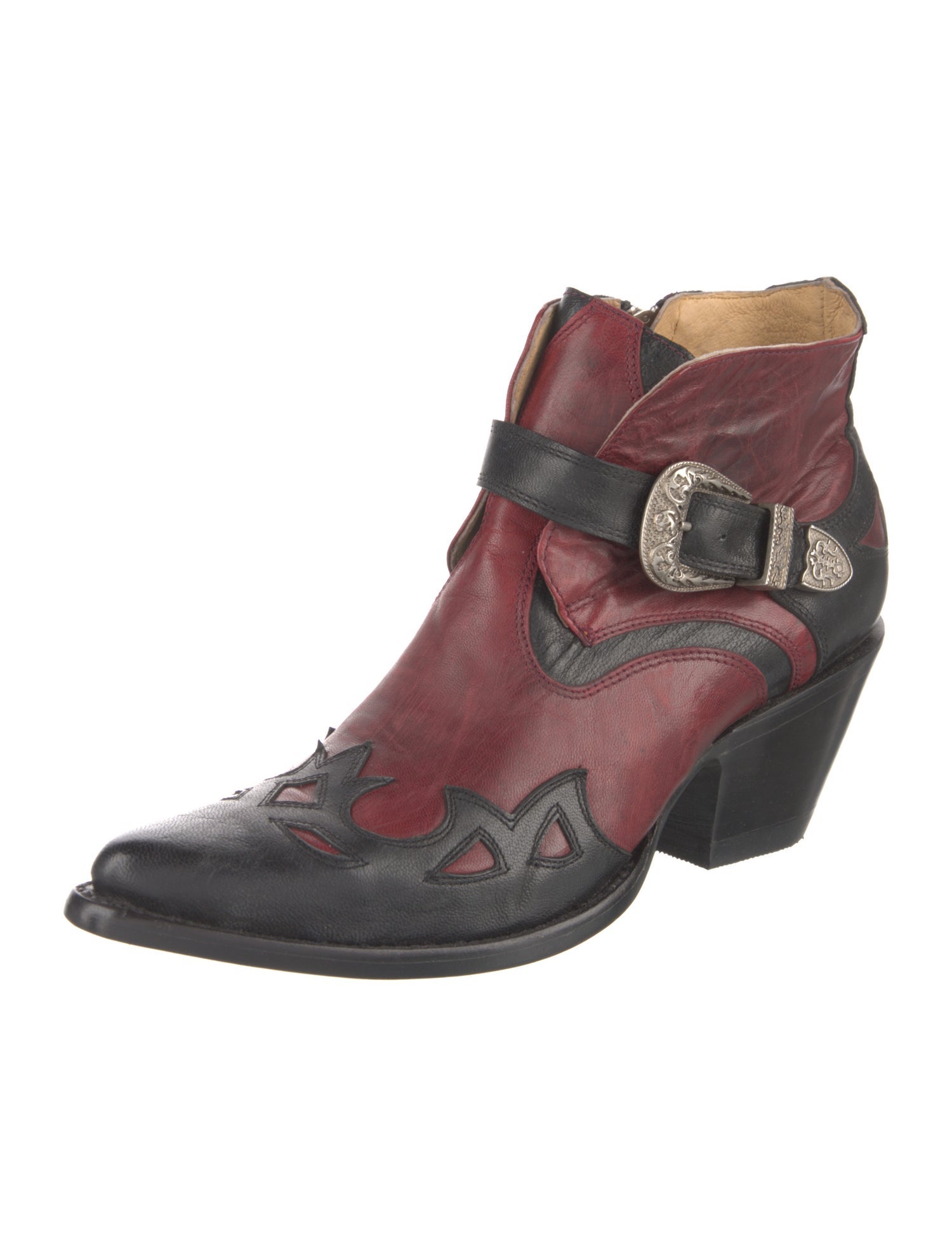 Old Gringo Leather Colorblock Pattern Western Boots