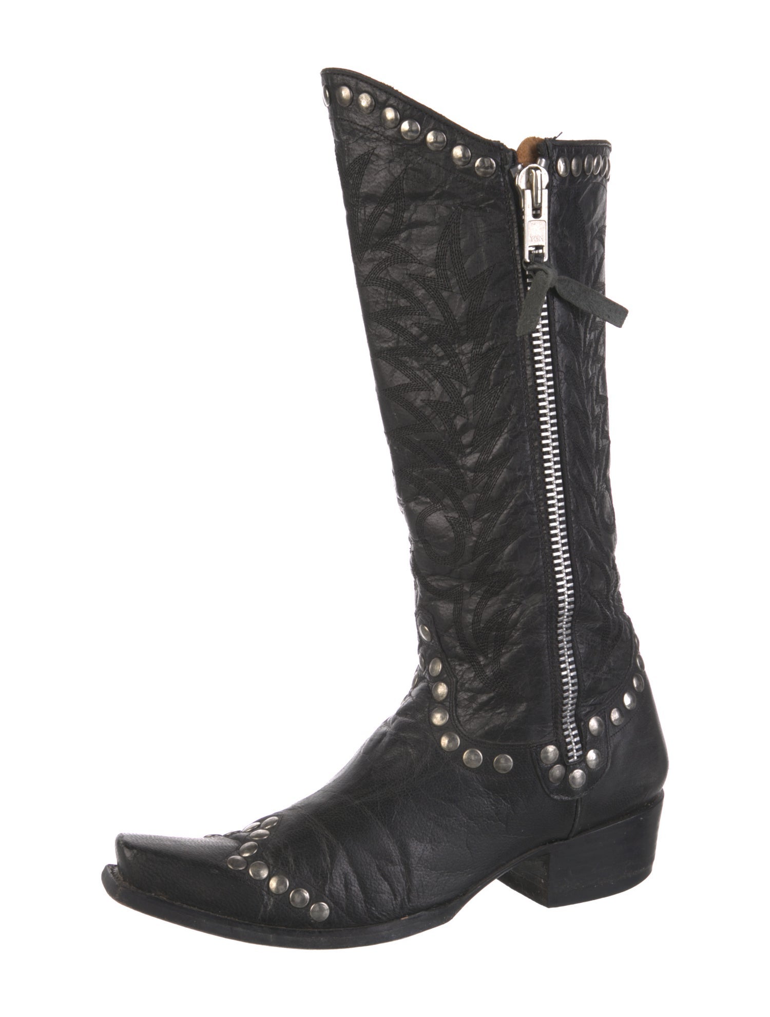 Old Gringo Leather Studded Accents Riding Boots
