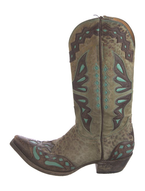 Old Gringo Suede Printed Western Boots