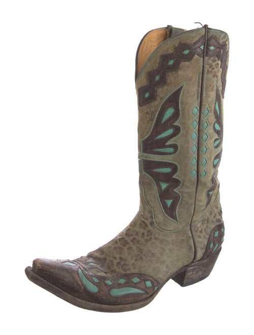 Old Gringo Suede Printed Western Boots