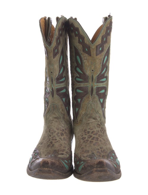 Old Gringo Suede Printed Western Boots