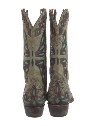 Old Gringo Suede Printed Western Boots