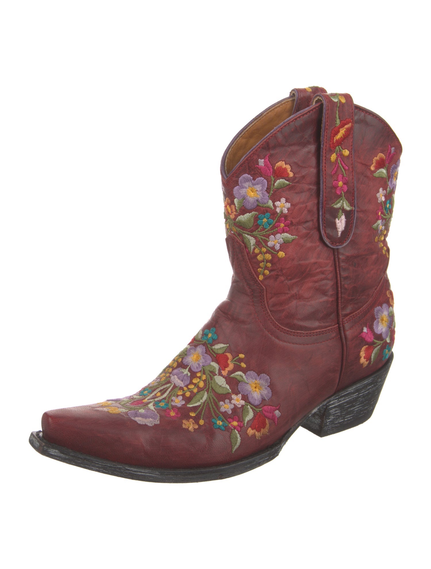Old Gringo Leather Floral Print Western Boots